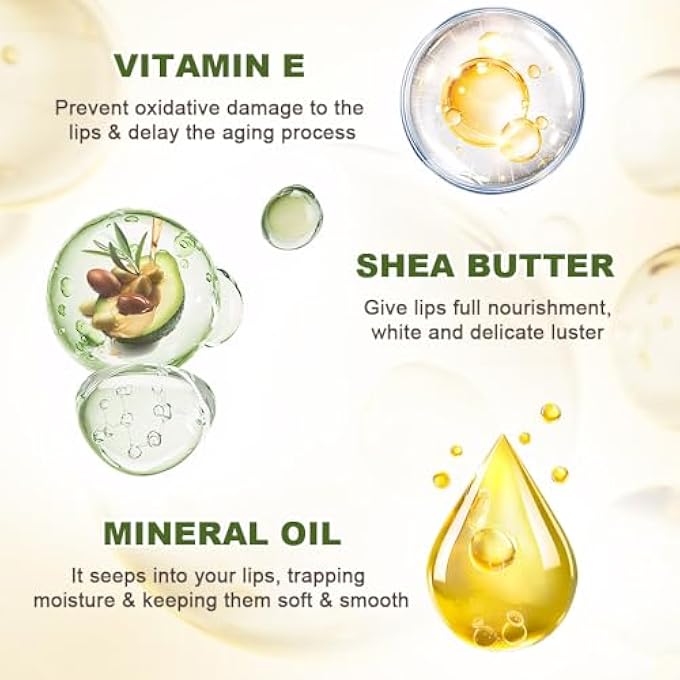 SUAKE NOURISHING LIP BALM FOR DRY & CHAPPED LIPS, 6PCS IDEAL LIPSTICK PRIMER FOR WOMEN, DEEP MOISTURIZATION CHAPSTICK, VEGAN TINTED LIP BALM, HYDRATING, FALL WINTER LIP CARE - Image 4